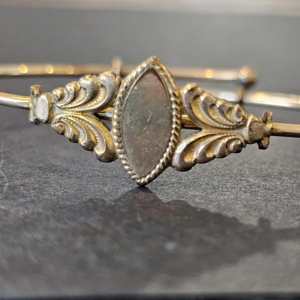 Antique Victorian Toddlers Slide Bangle Gold Bracelet 3T 4T JMF and Co 4‎ G